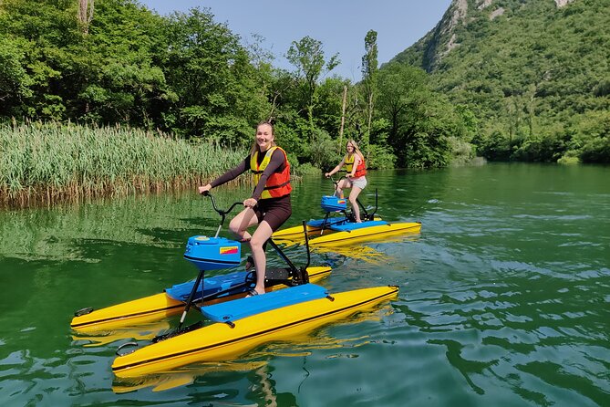 1 st Waterbike Safari in the World - Entering the Cetina River Waterbike World (Podašpilje to Omiš)