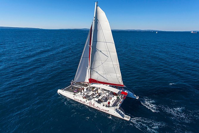 Blue Lagoon, Trogir & Čiovo catamaran tour with Food and Drinks - Blue Lagoon / Krknjasi Bay: Your First Swim Hit