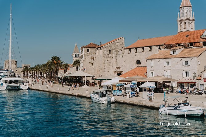 Blue Lagoon & Wine tasting - 3 islands tour - Trogir from the sea: the UNESCO view break