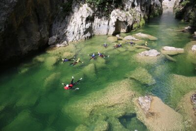 Canyoning on Cetina River Adventure from Split or Zadvarje - Gear up with helmets and life jackets, plus an instructor-led safety flow