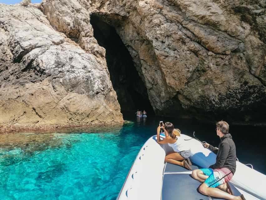 From Split: Blue Cave & 5 Islands with Vis & Hvar Boat Tour - Inside the Blue Cave: The Blue You Came For