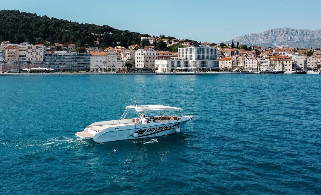 From Split: Blue Lagoon and 3 Island Boat Tour - Čiovo’s Duga Bay: your second swimming and snorkeling session