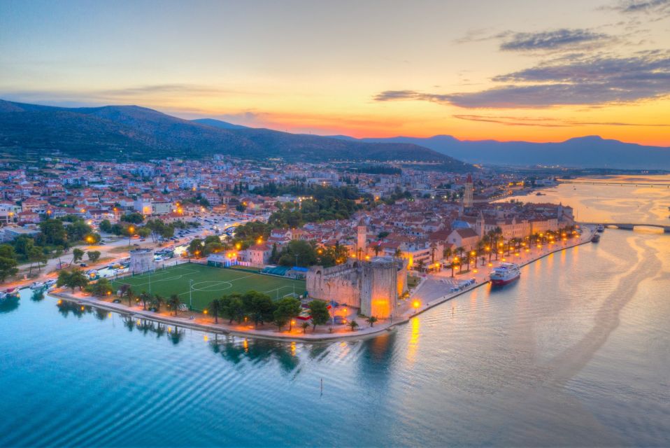 From Split: Blue Lagoon & Trogir Boat Trip with Snorkeling - Getting on board in Split: Trumbićeva obala 1, drinks, and swim-ready gear