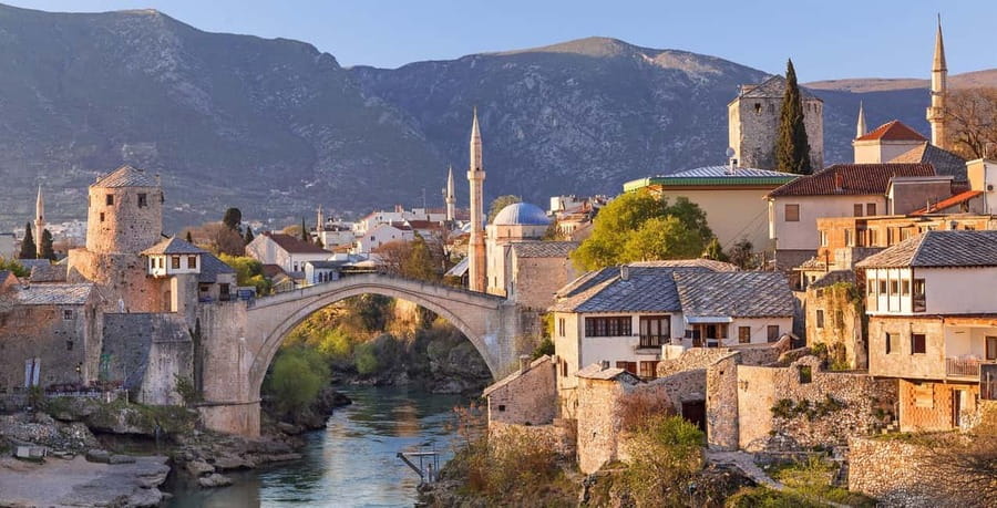 From Split or Trogir: Tour to Mostar and Kravice Waterfalls - Mostar walking tour: Ottoman streets and the Stari Most moment