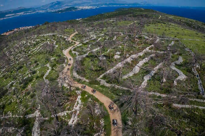 From Split & Trogir: ATV Quad Tour on Island Čiovo - Stop 1 in Slatine: Quad Adventures PINE TREE as your launchpad