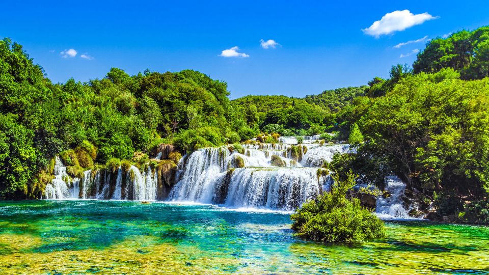 From Split & Trogir: Krka Waterfalls Day Tour with Boat Ride - Price and value: what you pay on top of $31