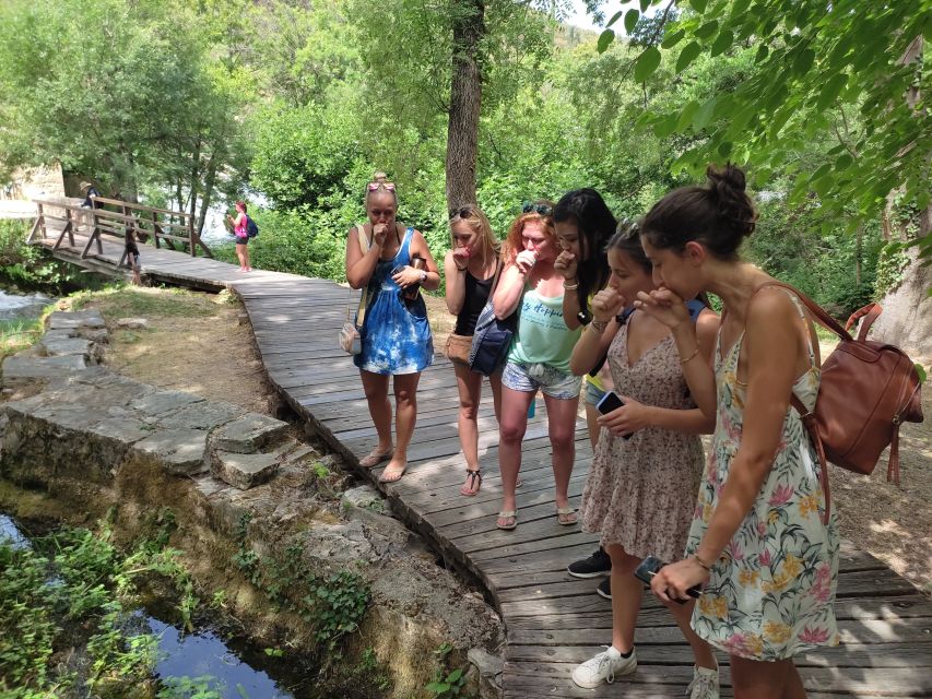 From Split & Trogir: Krka Waterfalls Day Tour with Boat Ride - Down to the river: maps, animals, and pacing yourself