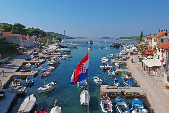 Islands Brač, Šolta & Blue lagoon - Private speedboat tour - Maslinica on the west side of Šolta: castle views and an easy village walk
