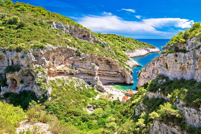 Private Blue Cave Tour from Split, Brač, Trogir and Hvar - Pakleni Islands and Palmizana Bay: lunch, swimming, and a Hvar-world view