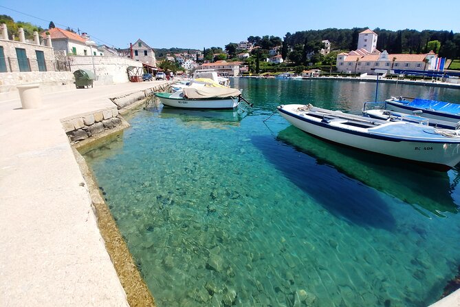 Private Boat tour to the Blue Lagoon & Solta - Swim, Snorkel, Tan and Relax! - Stop 2: Maslinica for Coffee, Quiet Streets, and Easy Shore Time