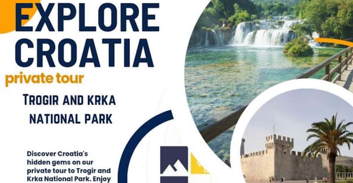 Private tour from Split area: Trogir and Krka National Park - Krka National Park: waterfalls plus real time to wander and cool off