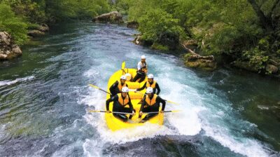 Rafting on the Cetina river - Rafting Pinta meeting point and the 30-minute curvy van ride