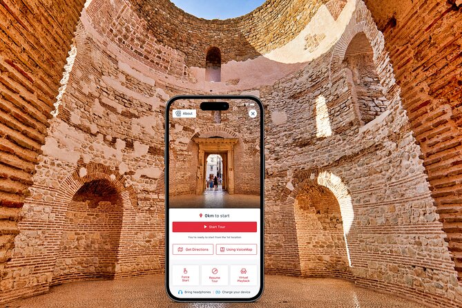 Sightseeing Split's Roman Ruins: A Self-Guided Audio Tour - Start on the Riva, finish at Fruit Square: your route at a glance