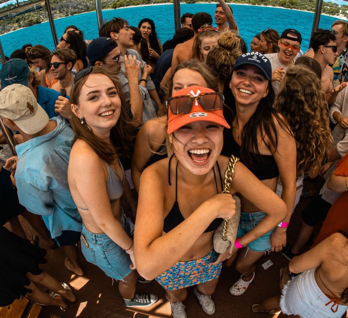 Split: Captain’s Boat Party – Blue Lagoon, DJ & Free Shots - Drinks and Food On Board: Budget Smart, Stay Flexible