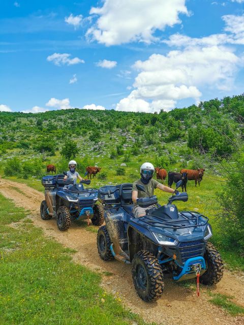Split: Dalmatian Quad Tour with River Swimming & Picnic - The Ride Through Dalmatian Hinterland Valleys and Fields