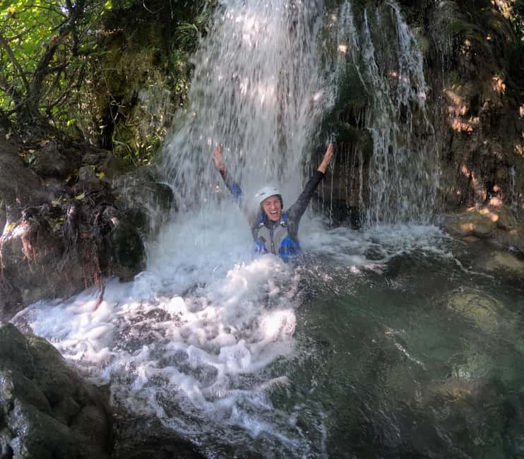 Split/Omiš: Rafting, Cliff Jumping, and Cave Tour - Cave behind the waterfall: the cold swim, stalactites, and photo moment