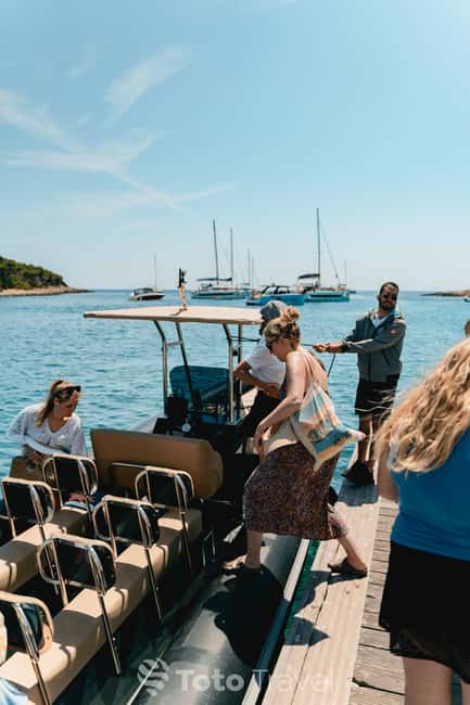 Split/Podstrana: Blue Cave, Hvar & 6 Islands Speedboat Trip - Milna on Brac: A Beach-Bar Finale and That Last Swim Window