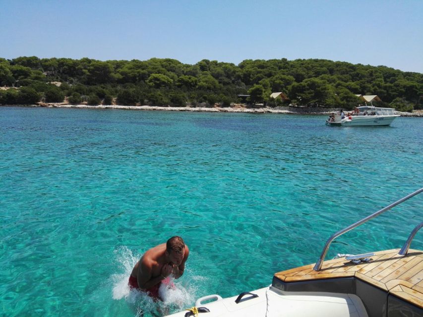 Split: Private Full Day Boat Trip to Blue Lagoon and Trogir - From Split’s Matejuska pier to Trogir’s UNESCO promenade