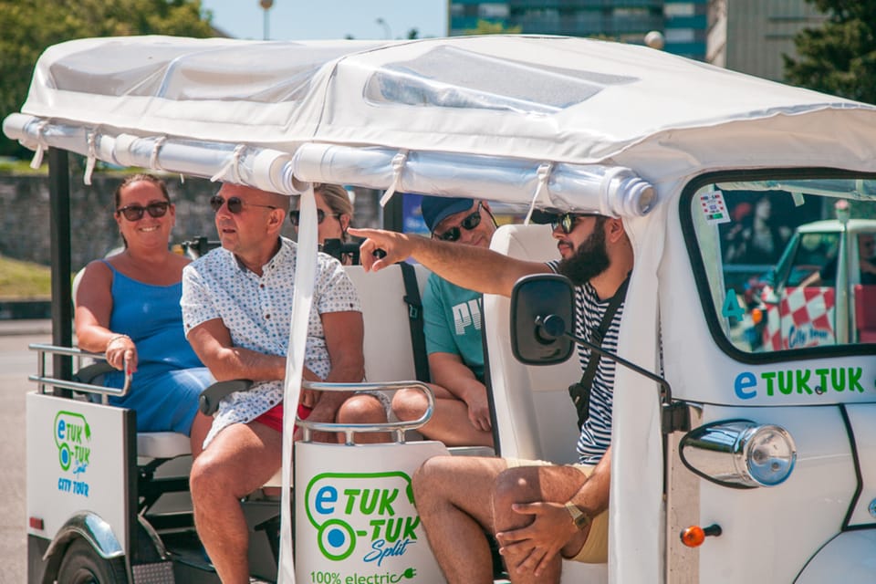 Split: Top City Highlights Electric Tuk-Tuk Tour - West Coast Views, ACI Marina, and the Sea Always in Frame