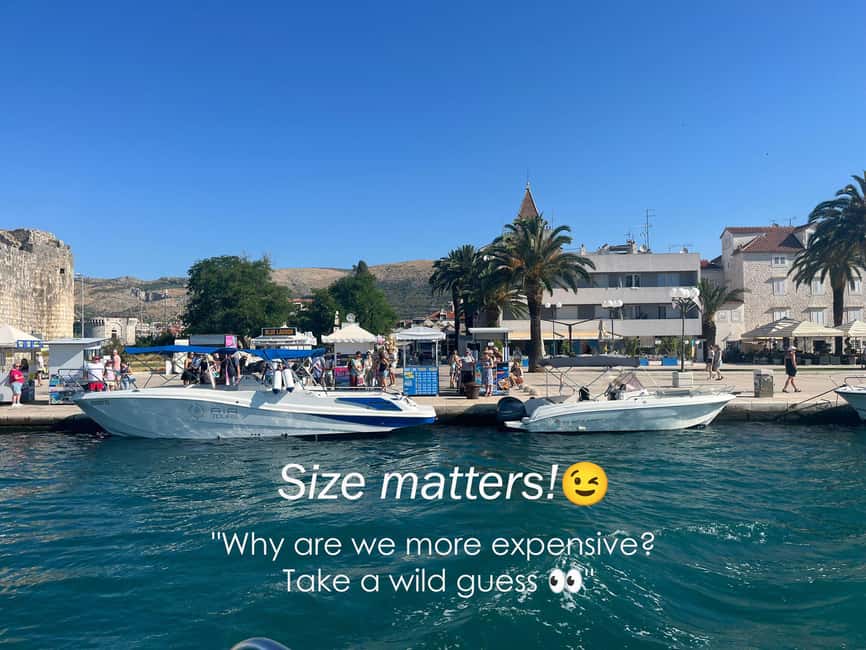 Split/Trogir: Half-Day(5 hours) 3-Island Speedboat Adventure - Speedboat Views Over Trogir, Split, and the Three Islands