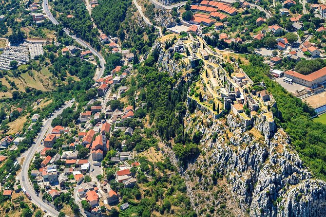 The Diocletian route - Panoramic Flight over Split - Stop 2: Klis Fortress Panoramic Turn Over Split, Brač, and Šolta
