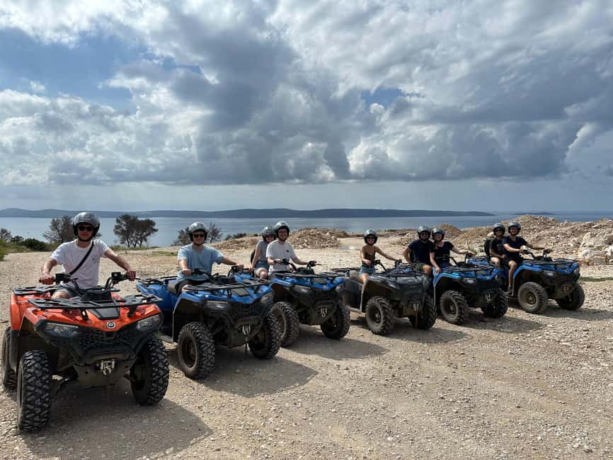 Trogir, Žedno: Čiovo Island 100% Off-Road Quad ATV Tour - Rain, mud, and raincoats: how to stay comfortable