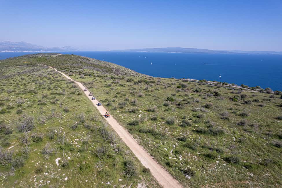 Trogir, Žedno: Čiovo Island 100% Off-Road Quad ATV Tour - Automatic quads and the 30-minute safety training