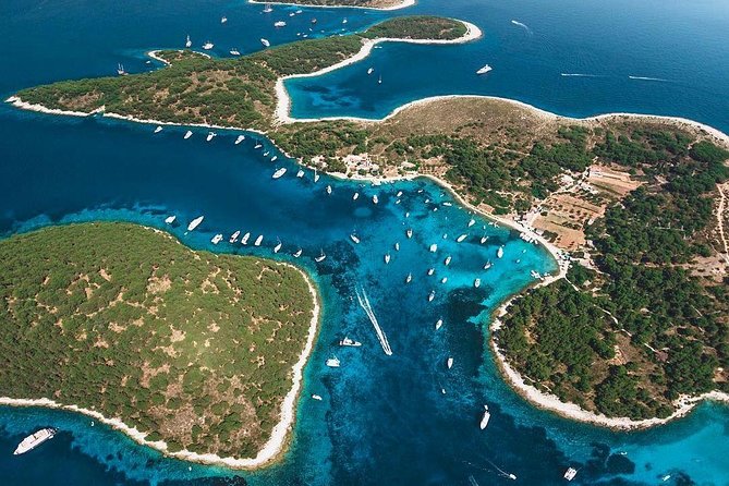 Trogir,Blue Lagoon and Šolta island full day Private Boat Tour - Krknjaši Bay Blue Lagoon: snorkelling gear and a calm swim in protected water